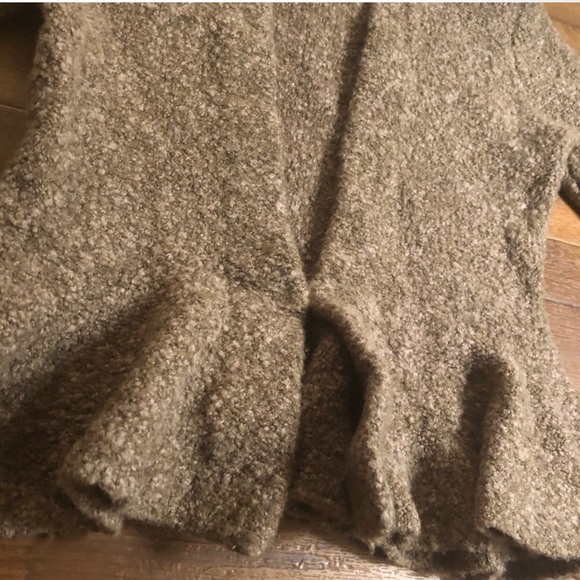 Moda International Peplum Cardigan, Taupe, Small (CL-3) - Picture 4 of 5